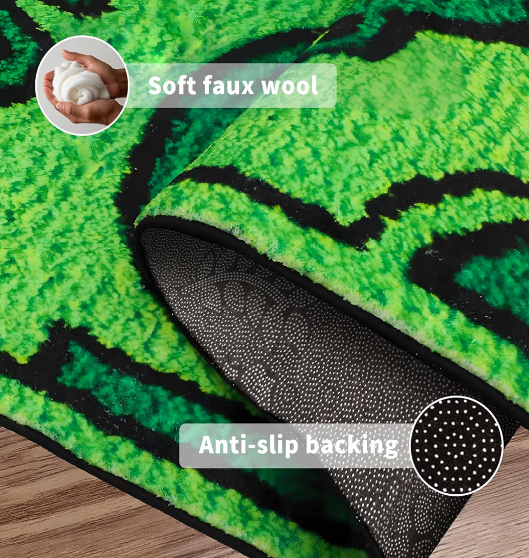 Cute Money Rug – 5x3 Ft Cartoon Dollar Bill Floor Mat, Non-Slip & Machine Washable Microfiber Rug for Bedroom, Bathroom, Living Room (47.3” x 31.5”) - Image 5