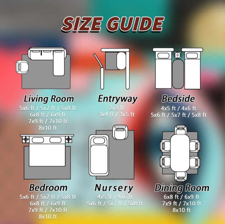 Abstract Pop Art Rug for Living Room – Colorful Geometric Modern Area Rug | Contemporary Artistic Carpet, Eye-Catching Home Decor, Non-Slip & Washable Flannel Rug - Image 6